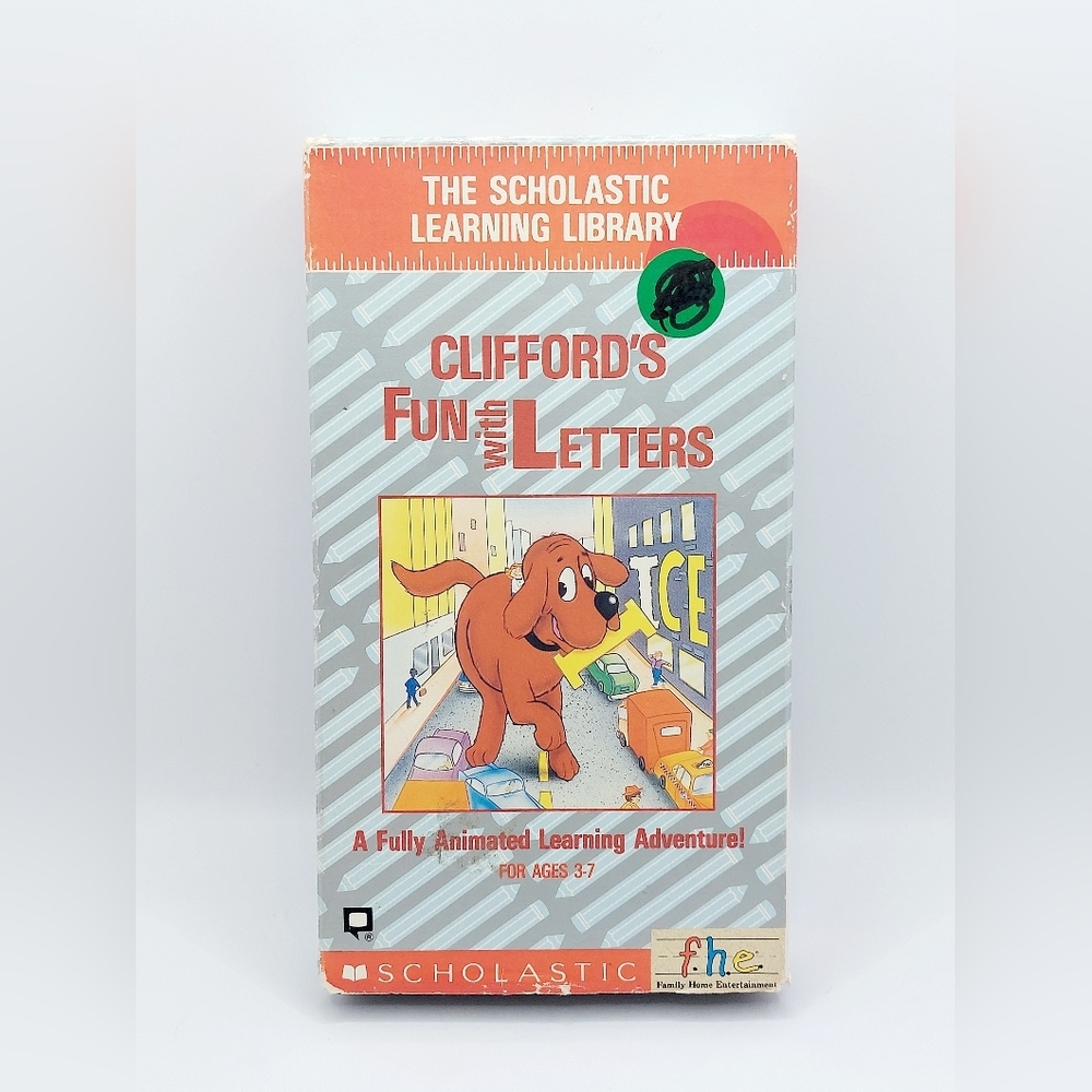 Clifford’s Fun With Letters (VHS 1988) Rare Vintage Scholastic ‘80s